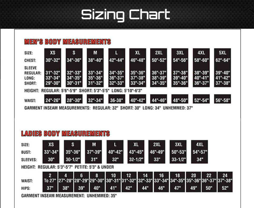 Ecwcs Size Chart ubicaciondepersonas.cdmx.gob.mx